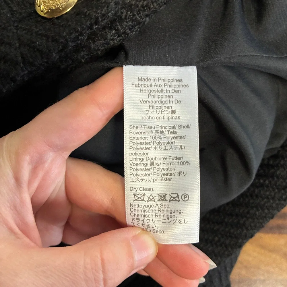 J. Crew Women's Tweed Lady Jacket Size 2 Black Old Money Preppy Office Preppy
